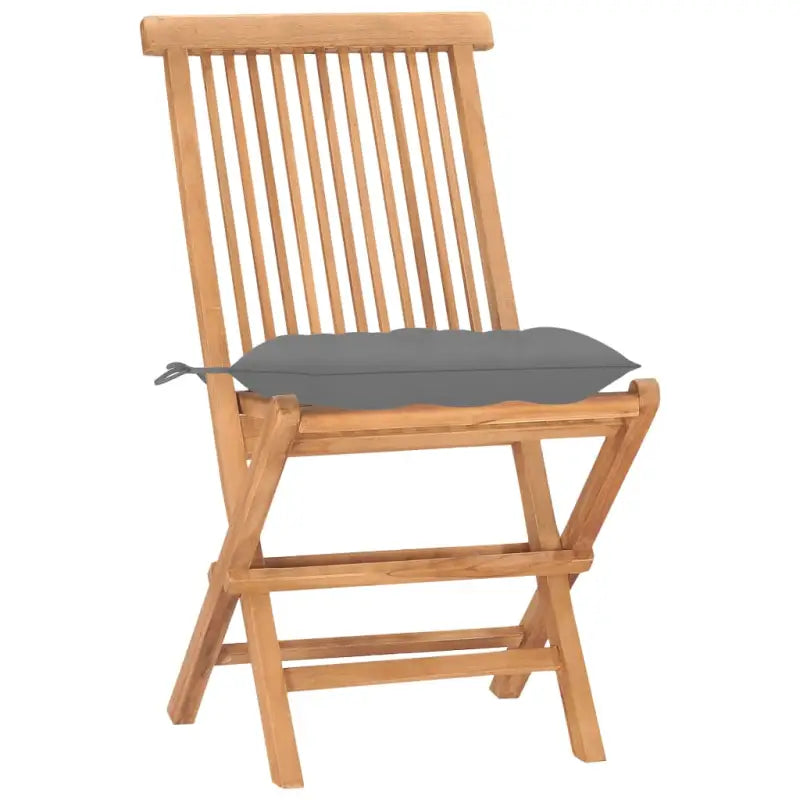Fijn geschuurd teakhouten tuinset met grote afmetingen tafel en stoelen - Grijs - Tuinsets