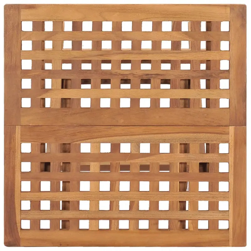 Fijn geschuurd teakhouten tuinset met grote afmetingen tafel en stoelen - Grijs - Tuinsets