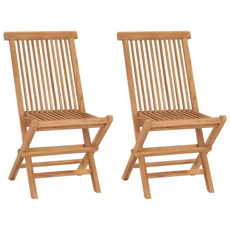 Fijn geschuurde teak klapstoel met levering bevat inklapbare stoelen - Tuinstoelen