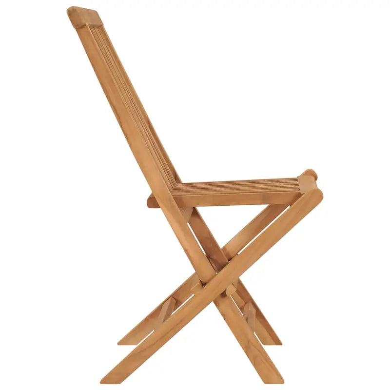 Fijn geschuurde teak klapstoel met levering bevat inklapbare stoelen - Tuinstoelen