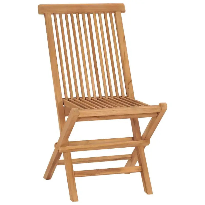 Fijn geschuurde teak klapstoel met levering bevat inklapbare stoelen - Tuinstoelen