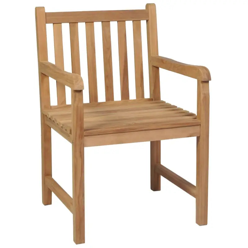 Fijn geschuurde teakhouten tuinstoelen set voor buitenruimte - Tuinstoelen