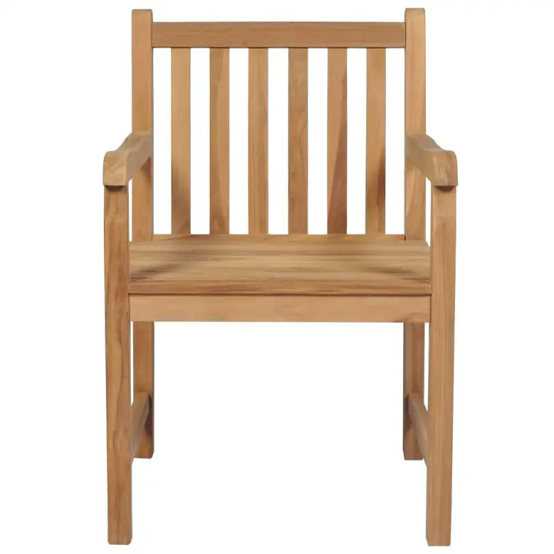 Fijn geschuurde tuinstoelen van duurzaam teakhout voor buitenruimte - Tuinstoelen