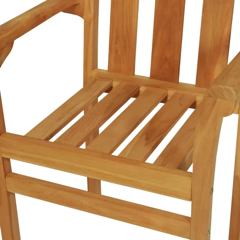 Fijng geschuurde houten tuinset voor binnen en buiten ontspanning - Rechthoekig - Tuinsets