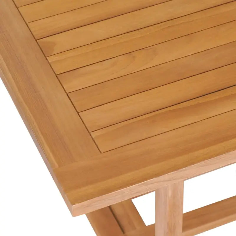 Fijng geschuurde houten tuinset voor binnen en buiten ontspanning - Rechthoekig - Tuinsets
