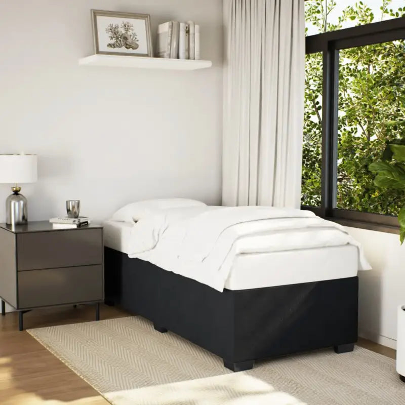Fluwelen Bedframe voor Comfort en Stijl in de Slaapkamer - Zwart / 80 x 200 cm - Bedden & bedframes