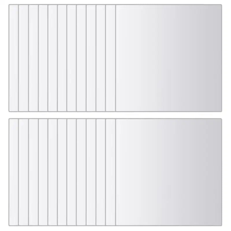 Frameloze spiegels voor een ruimtelijk effect levering bevat - Spiegels