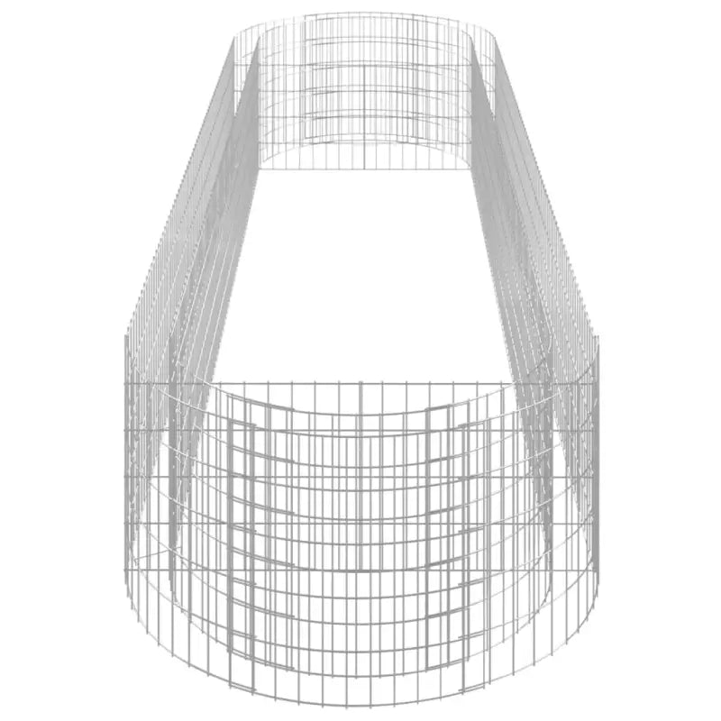 Gabion plantenbak van gegalvaniseerd ijzer voor een stabiele border - Bloempotten & plantenbakken