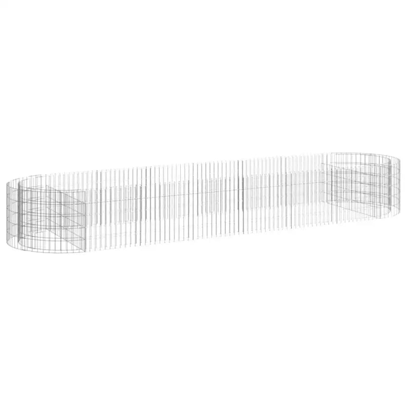 Gabion plantenbak van gegalvaniseerd ijzer voor een stabiele border - Bloempotten & plantenbakken