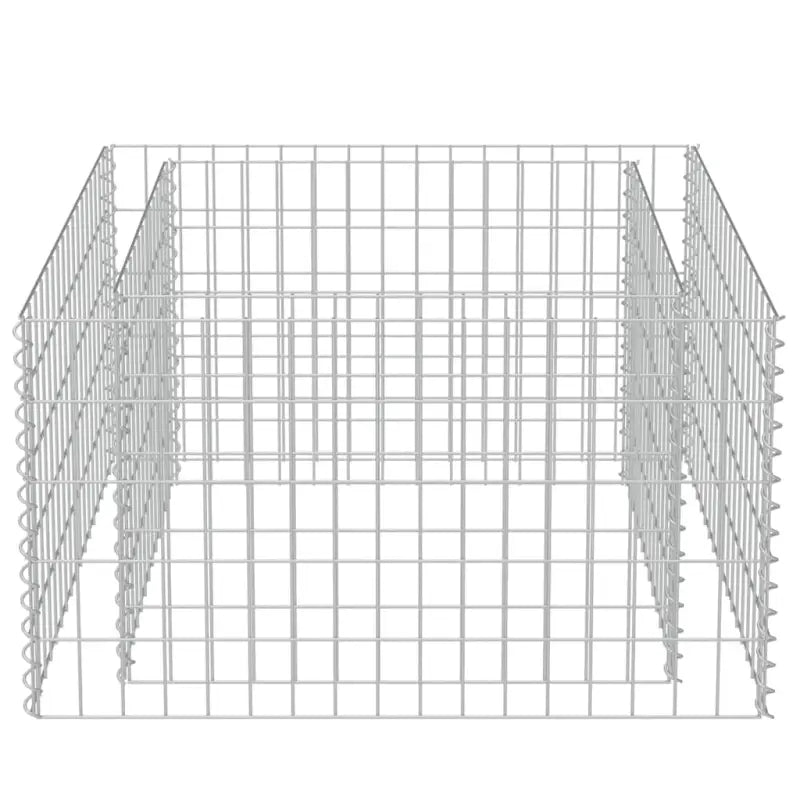 Gabion plantenbak van gegalvaniseerd staal voor tuin en terras - Bloempotten & plantenbakken