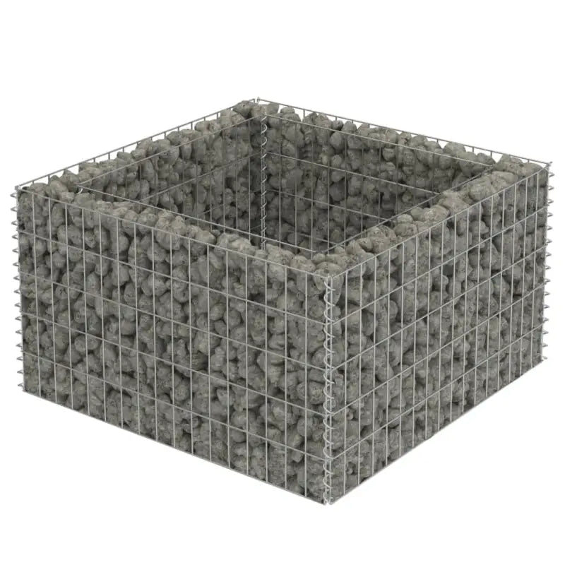 Gabion plantenbak van gegalvaniseerd staal voor tuin en terras - Bloempotten & plantenbakken