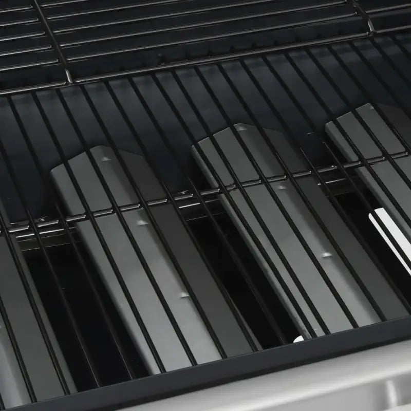 Gasbarbecue in roestvrij staal met stevige zwenkwielen voor tuinfeest - Barbecues