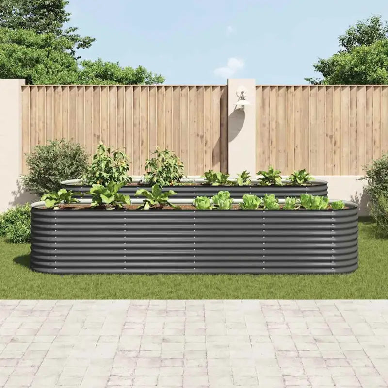 Gegalvaniseerd staal plantenbak voor tuin balkon en patio decoratie - Bloempotten & plantenbakken