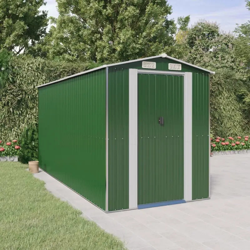 Gegalvaniseerd Staal Tuinopslag Schuur voor Buitenmateriaal - 192 x 440 x 223 cm / 1 - Tuinhuizen