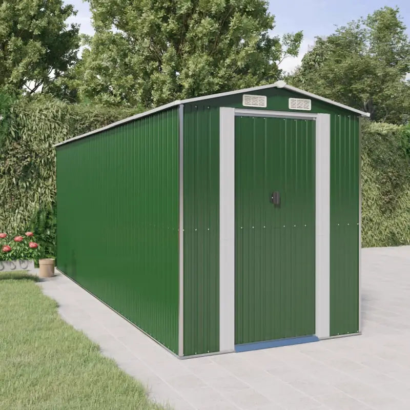 Gegalvaniseerd Staal Tuinopslag Schuur voor Buitenmateriaal - 192 x 523 x 223 cm / 1 - Tuinhuizen