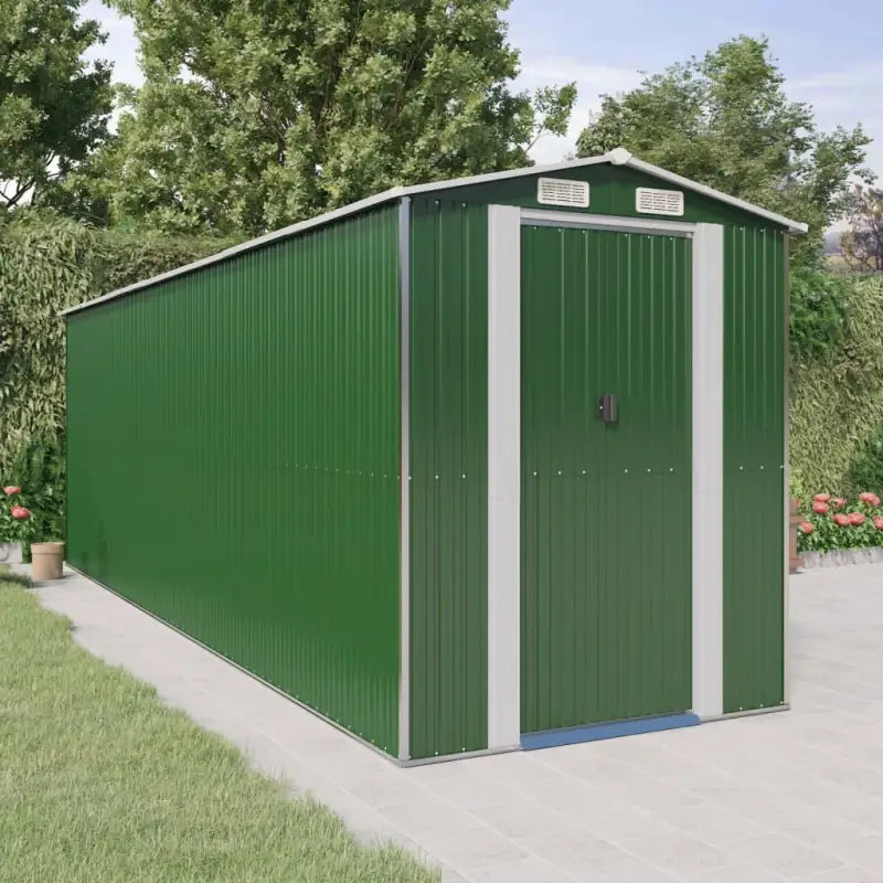 Gegalvaniseerd Staal Tuinopslag Schuur voor Buitenmateriaal - 192 x 606 x 223 cm / 1 - Tuinhuizen