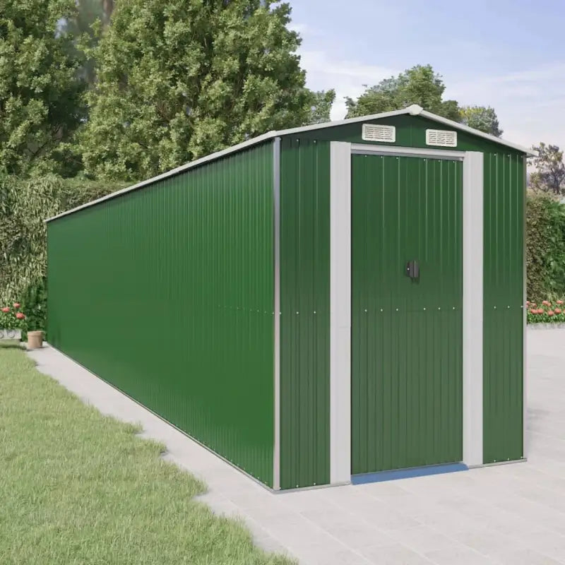 Gegalvaniseerd Staal Tuinopslag Schuur voor Buitenmateriaal - 192 x 938 x 223 cm / 1 - Tuinhuizen