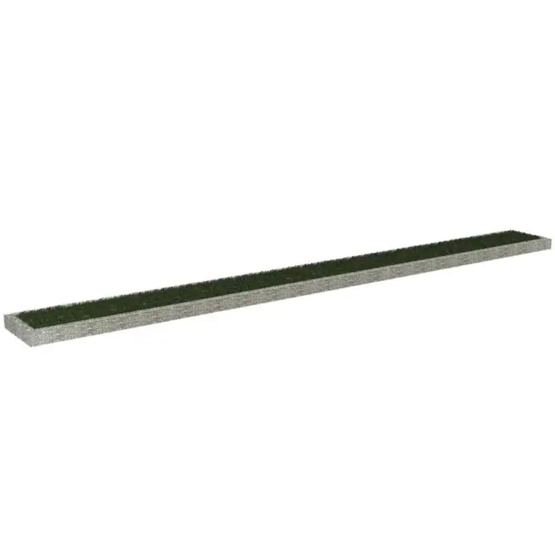 Gegalvaniseerd Staal Verhoogde Schanskorf Plantenbak voor Tuin en Terras - 1000 x 100 x 20 cm / 1 - Bloempotten &