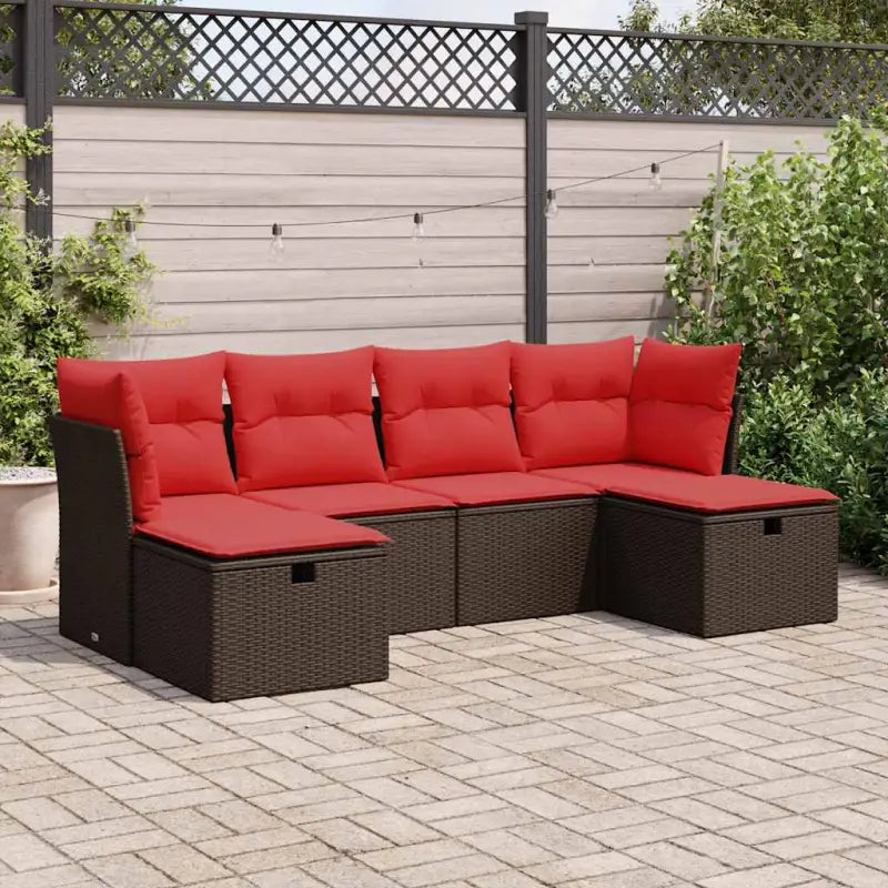 Geleide tuinset met waterdichte zak en grijs gepoedercoat staal - Bruin / met opbergruimte - Tuinsets