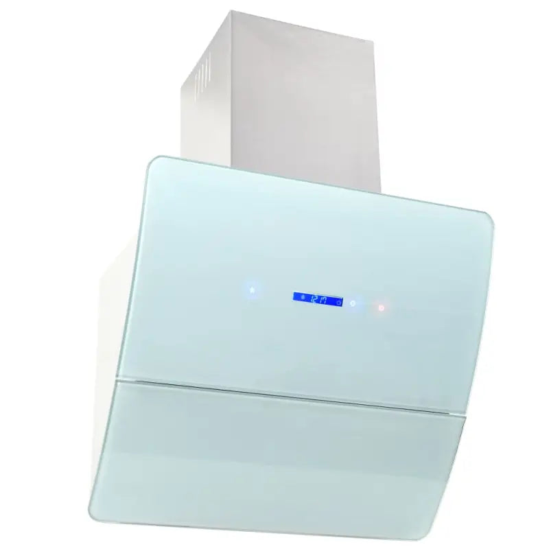 Geluidsarme wandafzuigkap met aluminium vetfilter en maximale luchtstroom - Wit / 60 x 37 x 83 cm - Afzuigkappen