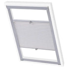 Geplooid rolgordijn voor Velux met meegeleverde montageaccessoires - Wit / 104 - Jaloezieën & rolgordijnen