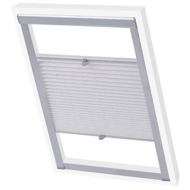 Geplooid rolgordijn voor Velux met meegeleverde montageaccessoires - Wit / 104 - Jaloezieën & rolgordijnen
