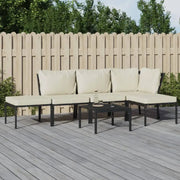 Gepoedercoat staal loungeset met aantrekkelijke afmetingen voor je tuin - Tuinsets