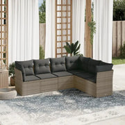 Gepoedercoat staal loungeset met poly rattan voor comfortabele zitervaring - Tuinsets