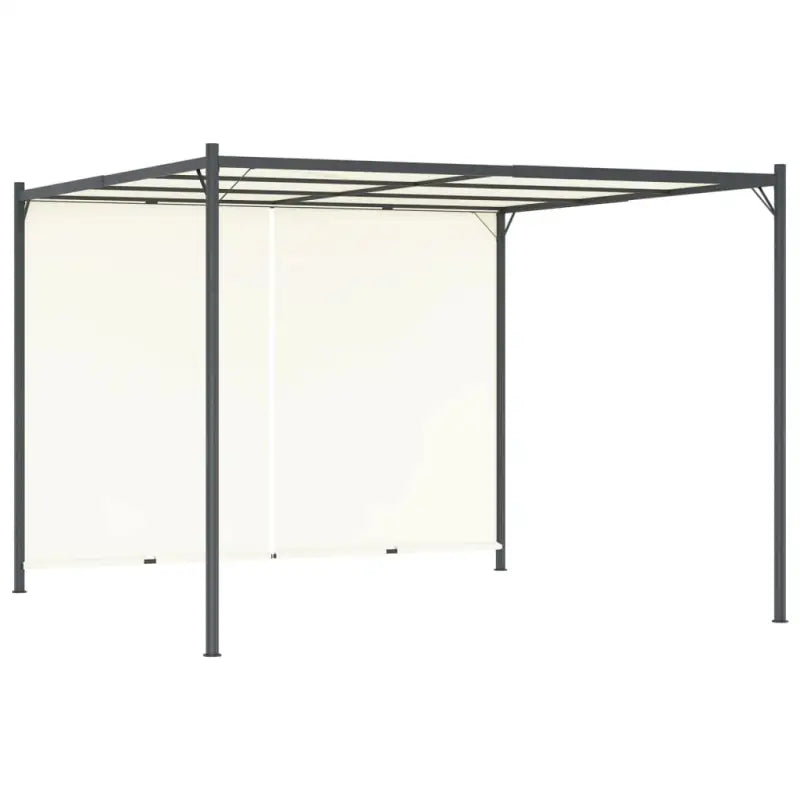 Gepoedercoat Staal Tuinbogen en Pergola voor Schaduw en Bescherming - Crèmewit / 1 - Tuinbogen latwerk & pergola’s
