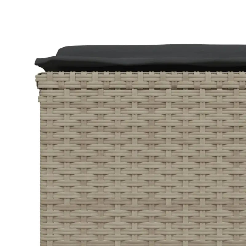 Gepoedercoat staal tuinset met poly rattan en uitschuifbare luifel - Tuinsets