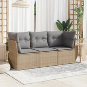 Gepoedercoat staal tuinset met poly rattan voor een comfortabele zitervaring - Tuinsets