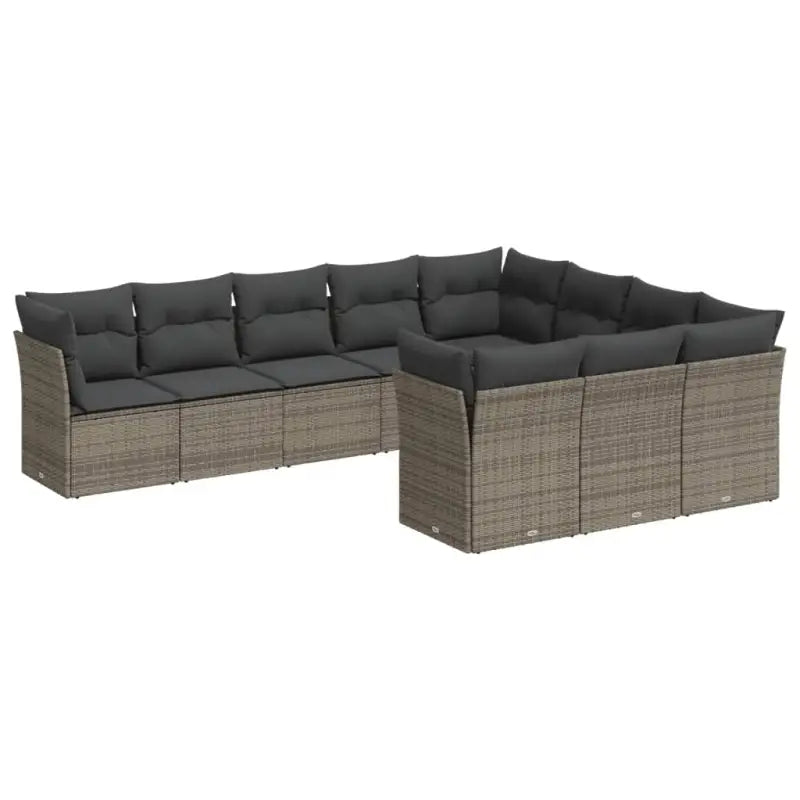 Gepoedercoat staal tuinset met poly rattan voor een comfortabele zitervaring - Tuinsets