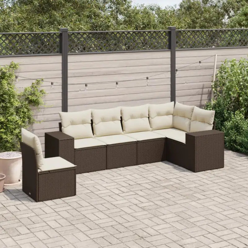 Gepoedercoat stalen tuinset met waterdichte tas en beige materiaal - Bruin en crème / Zonder tafel - Tuinsets