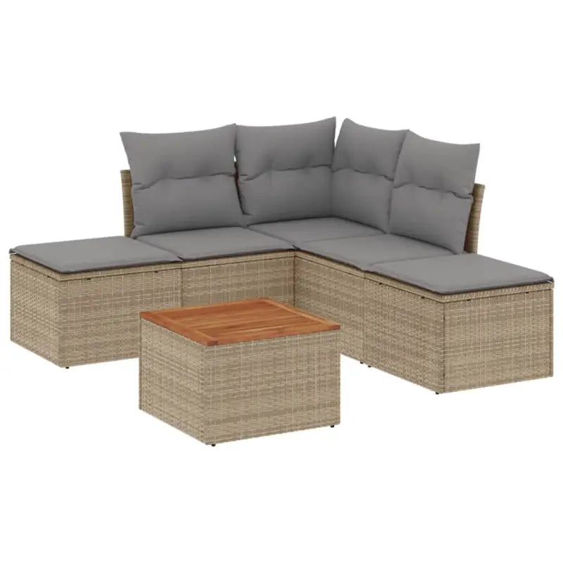 Gepolijst tuinaanbouwset met beige materiaal en gepoedercoat staal - Tuinsets