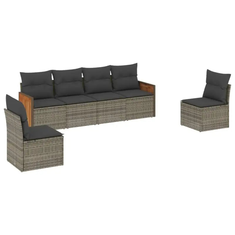 Gepolijst tuinset van poly rattan met comfortabele zitervaring en afmetingen - Tuinsets