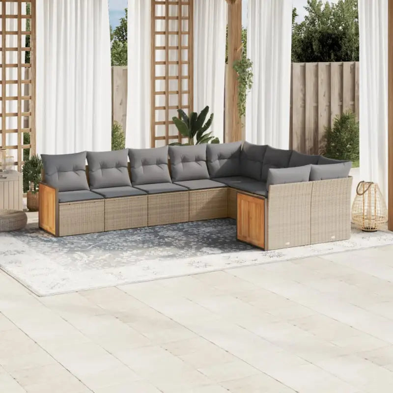 Gepolijst tuinsets met beige materiaal en gepoedercoat staal afmetingen - Beige en grijs / Zonder tafel - Tuinsets