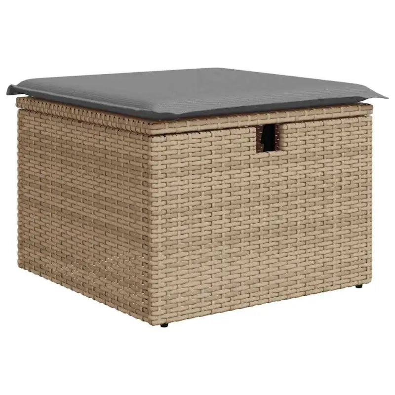 Gepubliceerd loungeset met beige materiaal en gepoedercoat staal afmetingen - Tuinsets