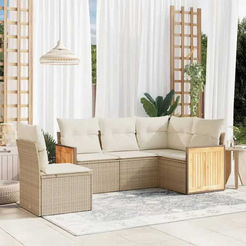 Gepubliceerd tuinsets met beige materiaal en gepoedercoat staal afmetingen - beige en crèmekleurig / Zonder tafel