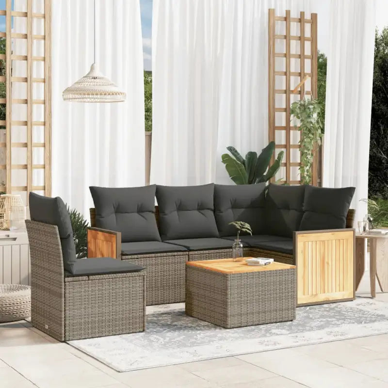 Gepubliceerd tuinsets met beige materiaal en gepoedercoat staal afmetingen - Grijs / Met tafel - Tuinsets