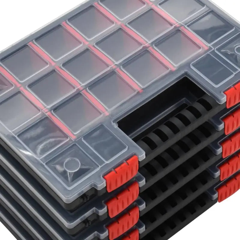 Gereedschapskisten met verstelbare verdelers en transparant deksel - Gereedschapskisten