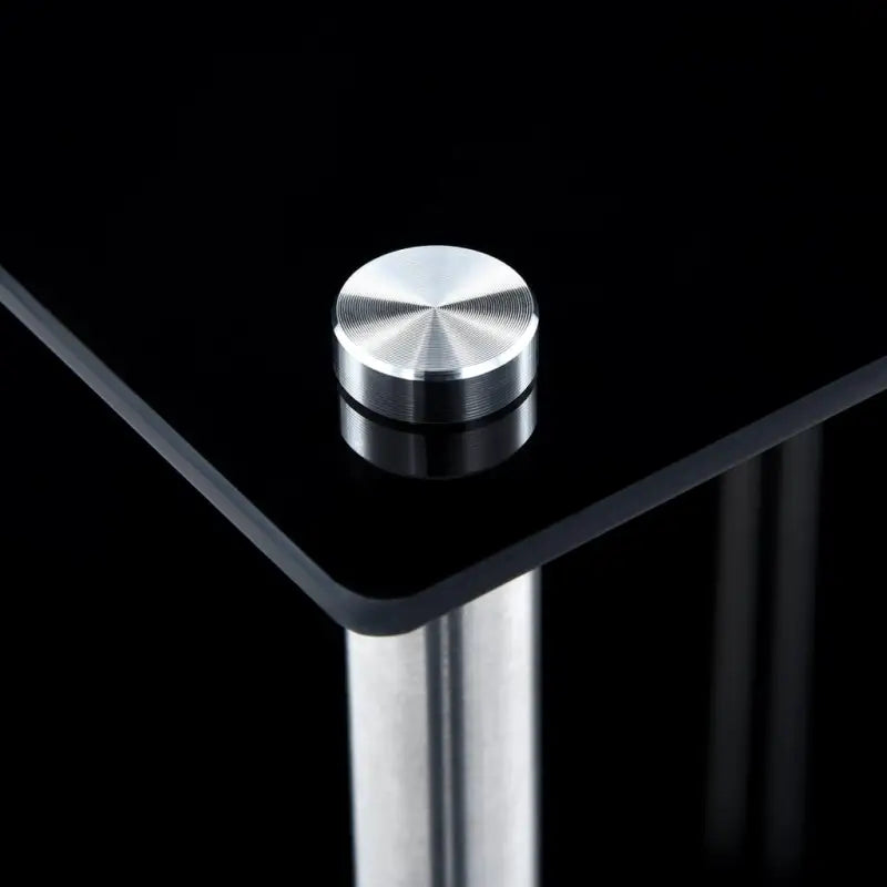 Gestructureerde glazen kast met gehard glas voor moderne opbergruimte - Zwart / 1 / 67 cm - Boekenkasten