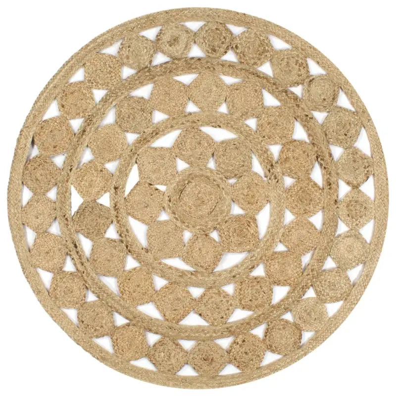 Gevlochten jute tapijt voor een natuurlijk en duurzaam interieur - 120 cm - Vloerkleden
