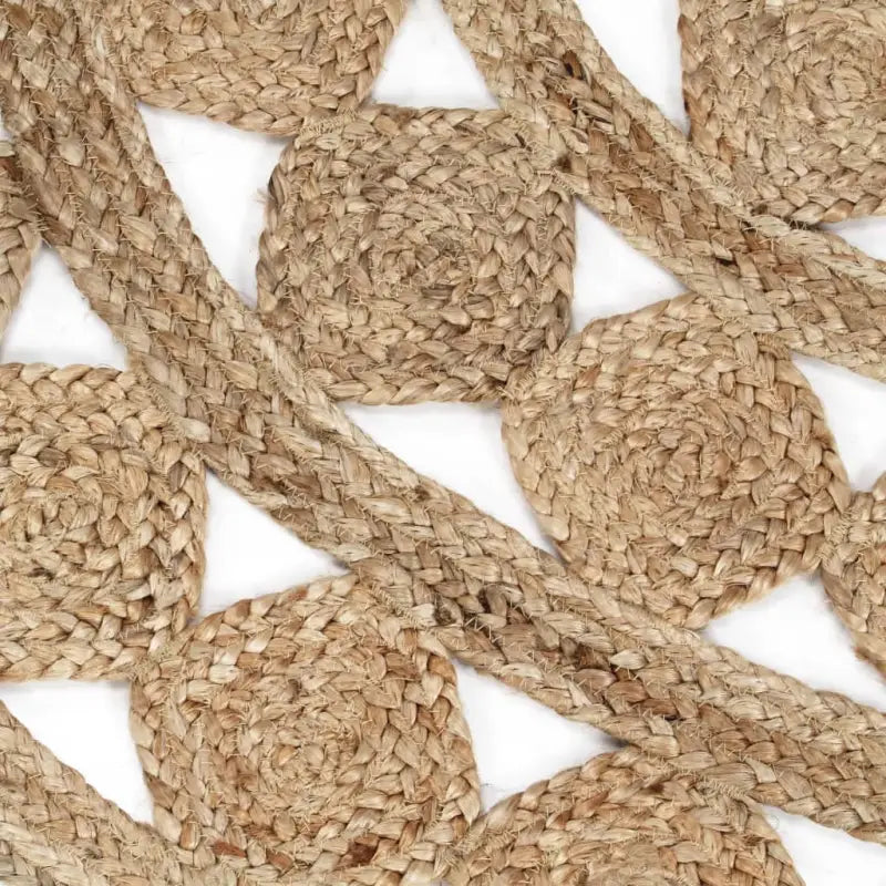 Gevlochten jute tapijt voor een natuurlijk en duurzaam interieur - Vloerkleden