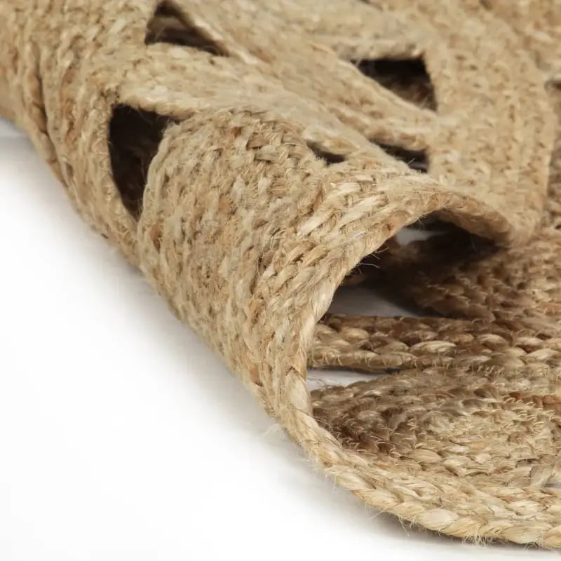 Gevlochten jute tapijt voor een natuurlijk en duurzaam interieur - Vloerkleden