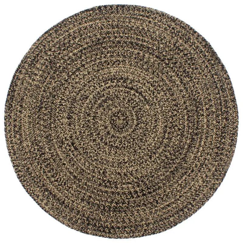 Gevlochten jute vloerkleed voor een natuurlijke en rustieke uitstraling - Zwart / 240 cm - Vloerkleden