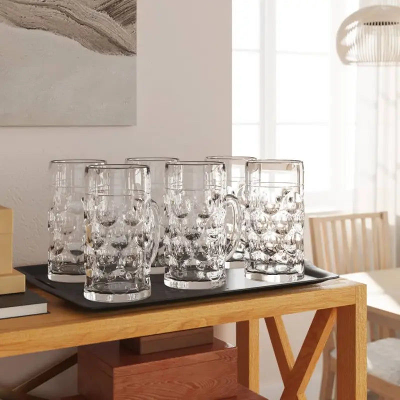 Glazen bierpul met traditioneel bobbelontwerp voor andere dranken - 500 ml - Mokken & bekers