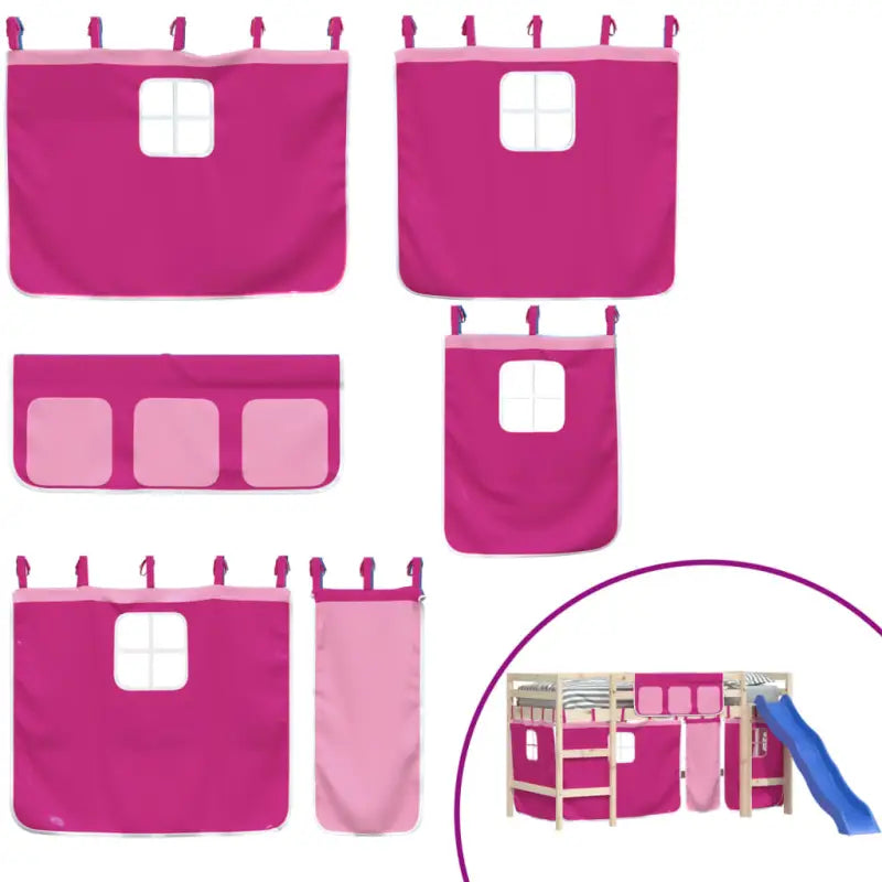 Gordijnen voor hoogslaper bedtijd maken leuk en speelachtig - Accessoires voor bedden