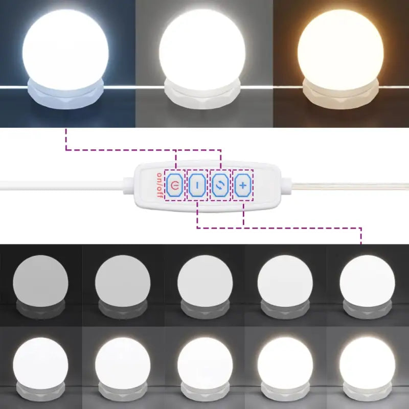 Grijs Sonoma badkamerkaptafel met LED-verlichting en spiegelkast - Badkamerkaptafels