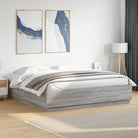 Grijs Sonoma bedframe van bewerkt hout voor een goede nachtrust - Grijs sonoma / 200 x 200 cm - Bedden & bedframes