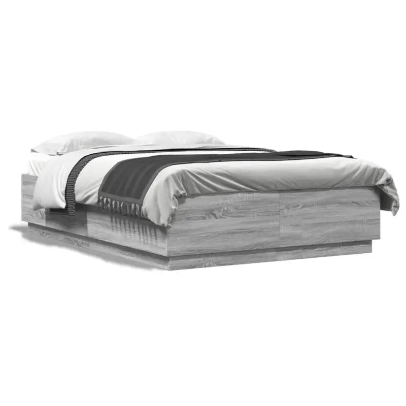 Grijs Sonoma bedframe van bewerkt hout voor een goede nachtrust - Bedden & bedframes